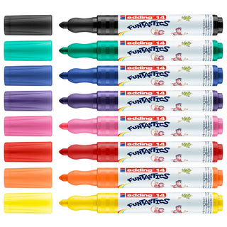 edding 14 FUNTASTICS Fibre Pen for Children, 3mm Bullet Tip, Red