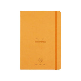 RHODIA Perpetual undated Diary A5, Soft PU Cover, 1Week/1Page, Orange