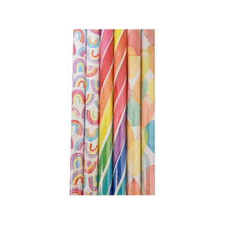 Gift Wrapping Kraft Paper, 43cm  x 3m, Assorted Designs, per Roll