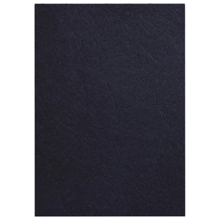 Deluxe Embossed Leather Board Binding Cover, 100/pack, Black