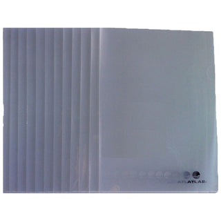 Atlas Clear L Folder A4, 12/pack, Clear
