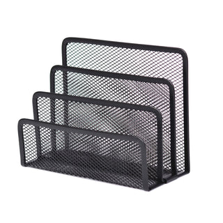 Partner Metal Mesh Letter Shelf, Black