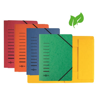 Pagna Manila Folder A4 with elastic fastener, Red