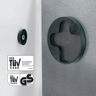 Sigel Magnetic Glass Board ARTVERUM, 48 x 48 cm, Black-Diamond