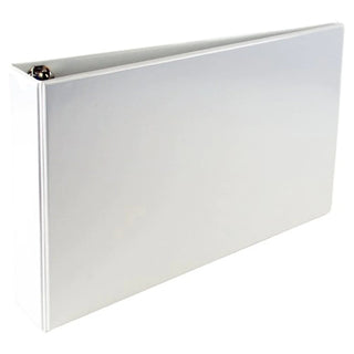 Alpha Presentation Binder A3 Landscape, 25mm Spine, 2 Rings, White