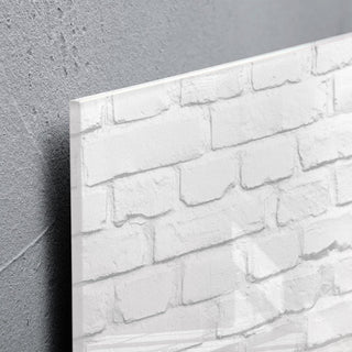 Sigel Magnetic Glass Board ARTVERUM, 91 x 46 cm, White Brick