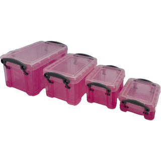 Really Useful Box, 0.07 Litre, 90 x 65 x 30mm, Pink
