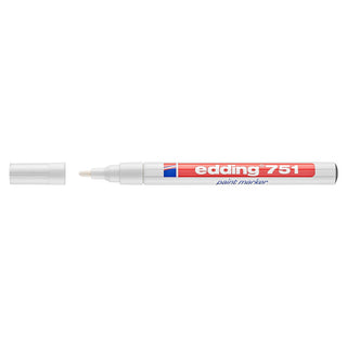 edding 751 Paint Marker, 1-2mm Bullet Tip, White