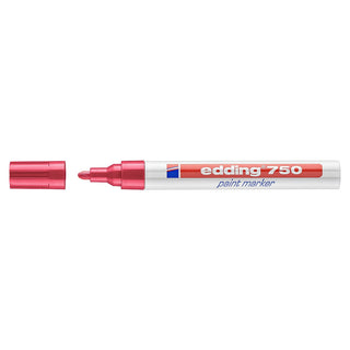 edding 750 Paint Marker, 2-4mm Bullet Tip, Red