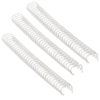 Fellowes Wire Binding Rings 3:1", 34 Loops, White