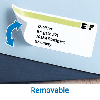 Herma Office Pack Movable Labels, 34 x 67 mm, 192/pack, White