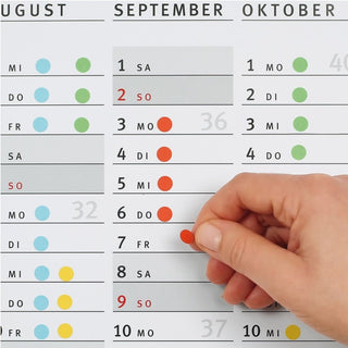 Herma Office Pack Color Dots, perforated sheets, 19 mm, 1280/pack, Green