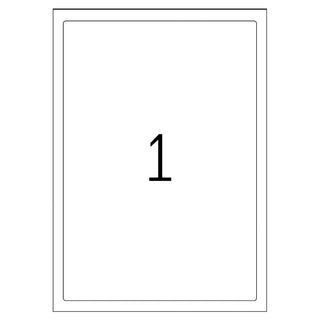Herma Weatherproof Polyester Film, Hard-wearing Label, 190 x 275 mm, 25/pack, White
