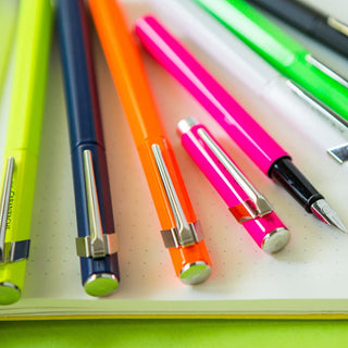CARAN d'ACHE 849 Fountain Pen Metal, M nib, Fluo Yellow