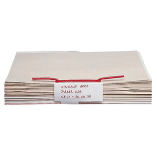 dufco D-Clips, Plastic Coated Wire Filing Strips, prong length 11.5 cm, 100/box, Red