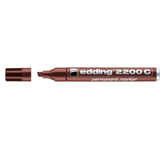 edding 2200C Permanent Marker, 1-5mm Chisel Tip, Brown