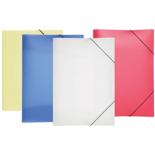 Pagna Folder A3 with elastic fastener PP, White