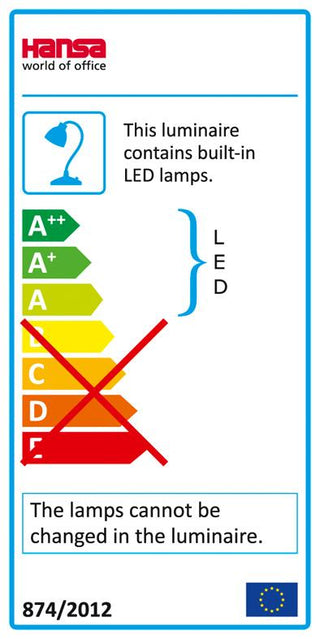 HANSA Flexible Desk Lamp LED VARIO Plus, Champagne