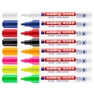 edding 4095 Chalk Marker, 2-3mm Bullet Tip, Red