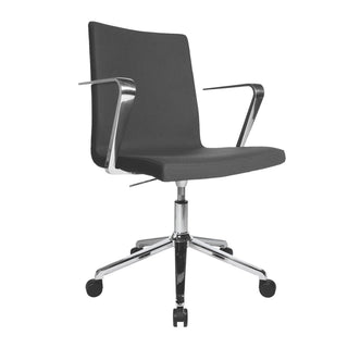 Topstar SITNESS CUBE Swivel Visitor Meeting Chair with armrests, Fabric Anthrazite