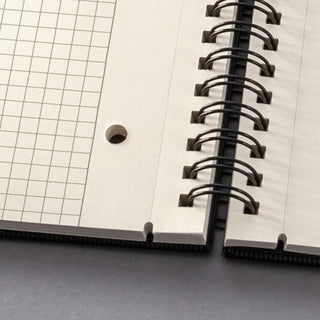Sigel Spiral Notepad CONCEPTUM A4, Hardcover, Graph- ruled, Black
