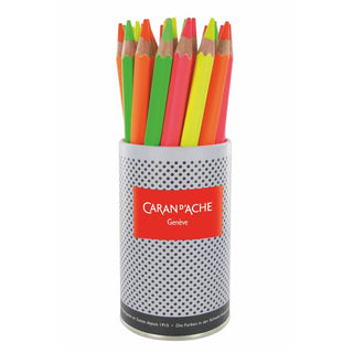 CARAN d'ACHE Fluorescent Color Pencil, Pink
