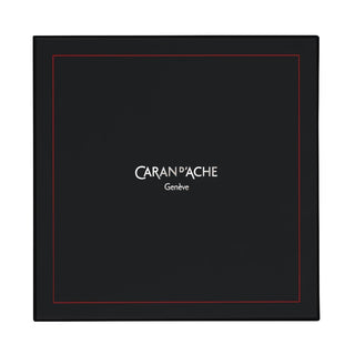 CARAN d'ACHE ECRIDOR RACING Gift Set Ballpoint Pen with Leather Pouche, 0.25mm, Black/Red