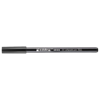 edding 1255 Calligraphy Pen, 2.0mm Chisel Tip, Black