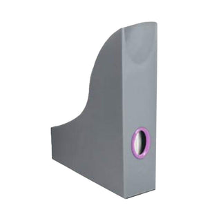 Durable Varicolor - Magazine Rack with coloured thumb hole, Anthrazite/Pink