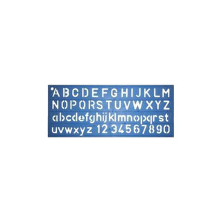 FIS Lettering Stencil, ABC/abc/123