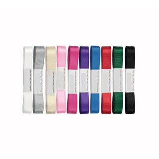 Satin Ribbon Thin, 1/2 inch, 5.5m, Assorted Colors, per piece