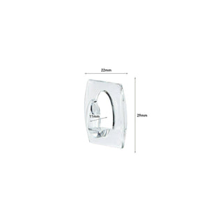 3M Command Mini Hooks, 6/pack, Clear