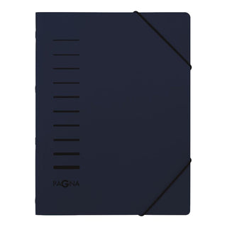 Pagna Folder A4, 6 compartments, with elastic fastener, PP, Assorted Colors