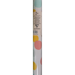 Clairefontaine Gift Wrapping Paper FANTASY, 70cm  x 2m, Assorted Colors, per Roll