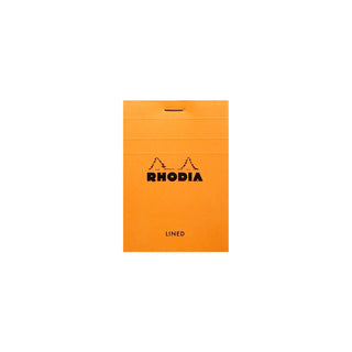 RHODIA Notepad, Lined, 80gsm, 80/pages, Orange, Assorted Sizes