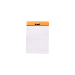 RHODIA Notepad, Lined, 80gsm, 80/pages, Orange, Assorted Sizes