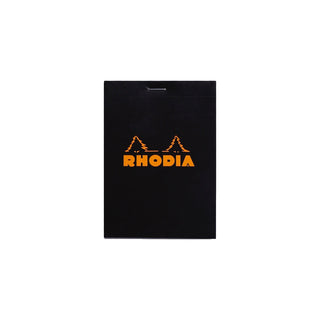 RHODIA Notepad, Graph Ruled, 80gsm, 80/pages, Black, Assorted Sizes