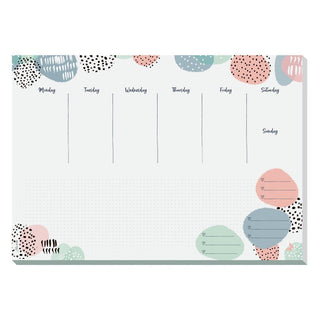 Sigel Paper Desk Pad Planner JOLIE Rose, 420 x 297 mm, 30sheets/pad, White