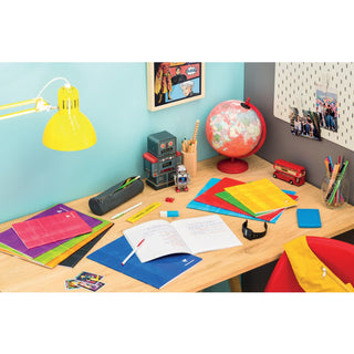 Clairefontaine Notebook A4, Staplebound, Graph Ruled, 90gsm, 48/pages, Assorted Colors