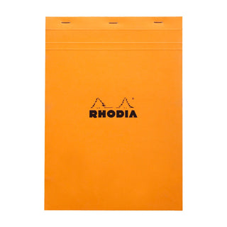 RHODIA Notepad, Graph Ruled, 80gsm, 80/pages, Orange, Assorted Sizes