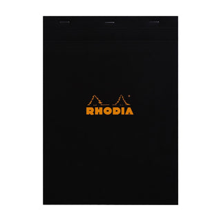 RHODIA Notepad, Graph Ruled, 80gsm, 80/pages, Black, Assorted Sizes