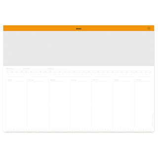 RHODIA Undated Weekly Paper Desk Pad Planner, 594 x 420mm, 30sheets/pad