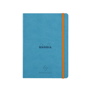 RHODIA Perpetual undated Diary A5, Soft PU Cover, 1Week/1Page, Turquoise