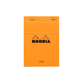 RHODIA Notepad, Lined, 80gsm, 80/pages, Orange, Assorted Sizes