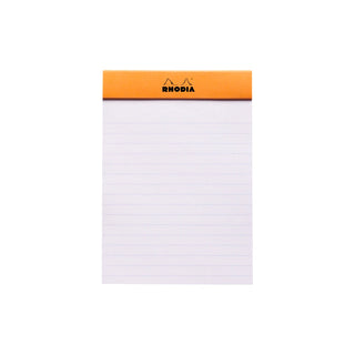 RHODIA Notepad, Lined, 80gsm, 80/pages, Orange, Assorted Sizes