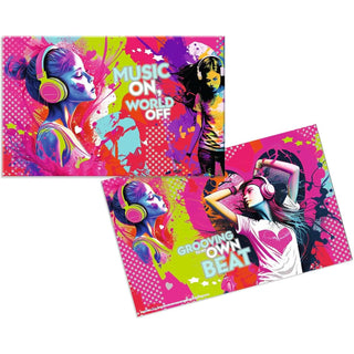 Herma Desk Mat 55 x 35cm Double-Sided Motif Table Mat, Music Girl