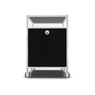 System4 Drawer Unit with 1 Drawer on Casters, 39 x 39 x 67 cm, Black