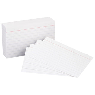 MESCO Index Cards 3x5 inches, 160gsm, 100/pack, White
