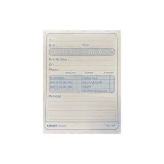 FIS Message Pad ' While You Were Out ', 10 x 13 cm, 40 sheets