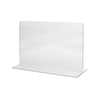 Acrylic Sign Holder 2 Sided T-Type, A4 Landscape, 297 x 210 mm